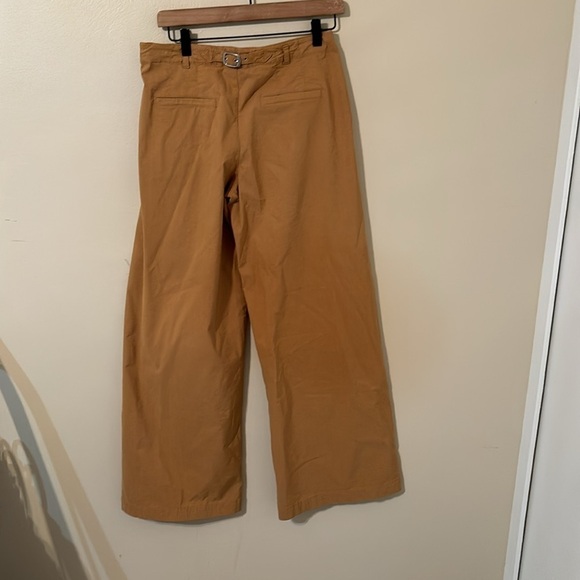 Anthropologie Honey Wide  Leg Cotton Blend Trousers - Picture 6 of 11